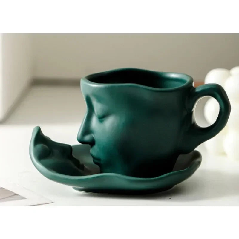 Kissing Ceramic Cup Tea Set - Floral Fawna