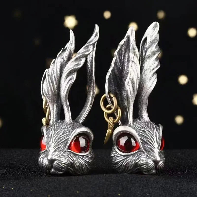 White Rabbit Necklace - Floral Fawna