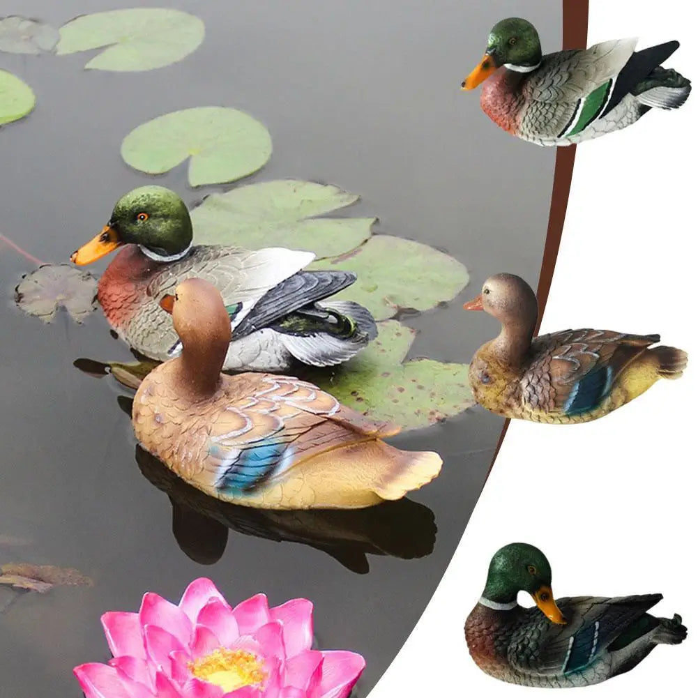 Mallard Duck Ornament - Floral Fawna
