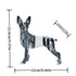 Miniature Pinscher Abstract Sculpture - Floral Fawna