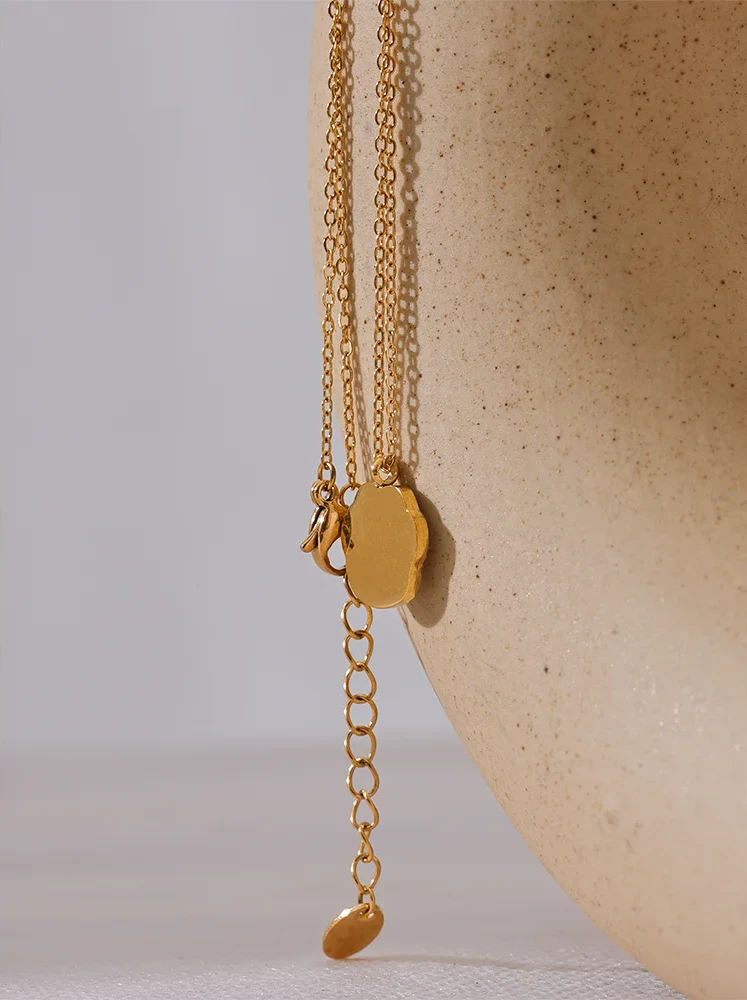 Gold Plated Paw Necklace - Floral Fawna