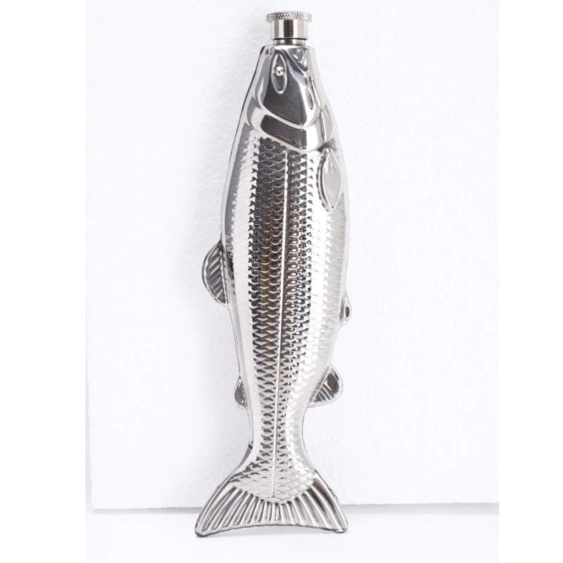 Steel Fish Flask - Floral Fawna