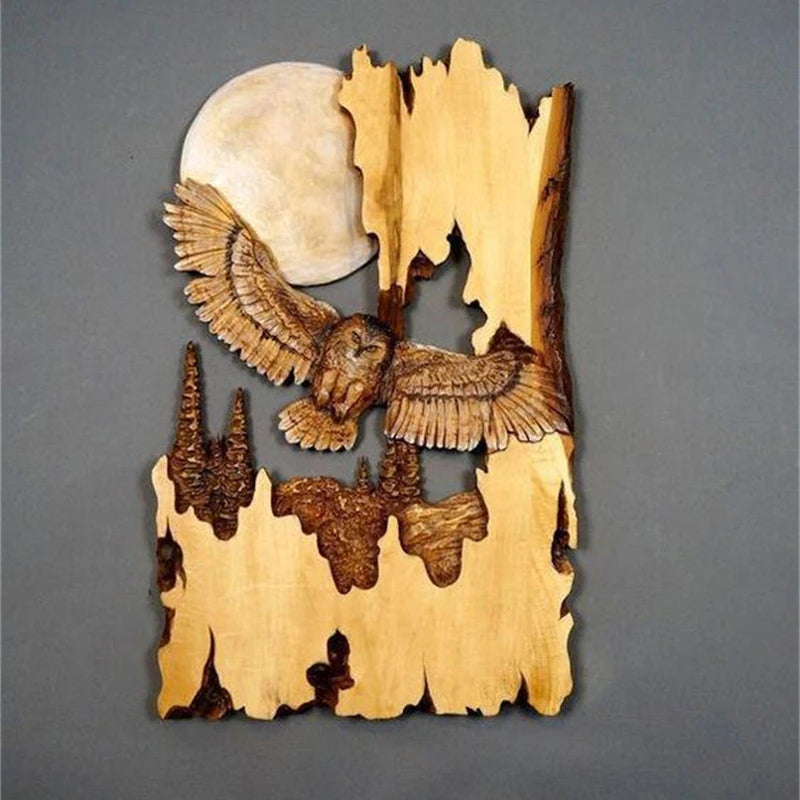 Wooden Animal Wall Plaque - Floral Fawna