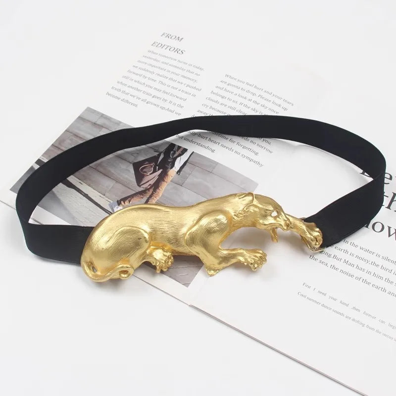 Statement Leopard Belt - Floral Fawna