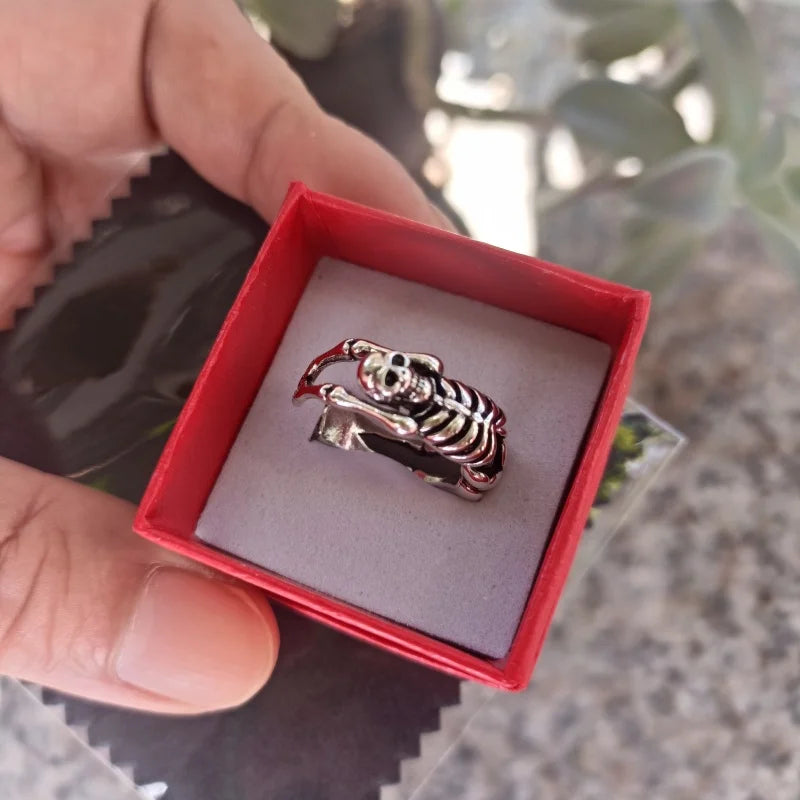 Sterling Silver Skeleton Ring - Floral Fawna