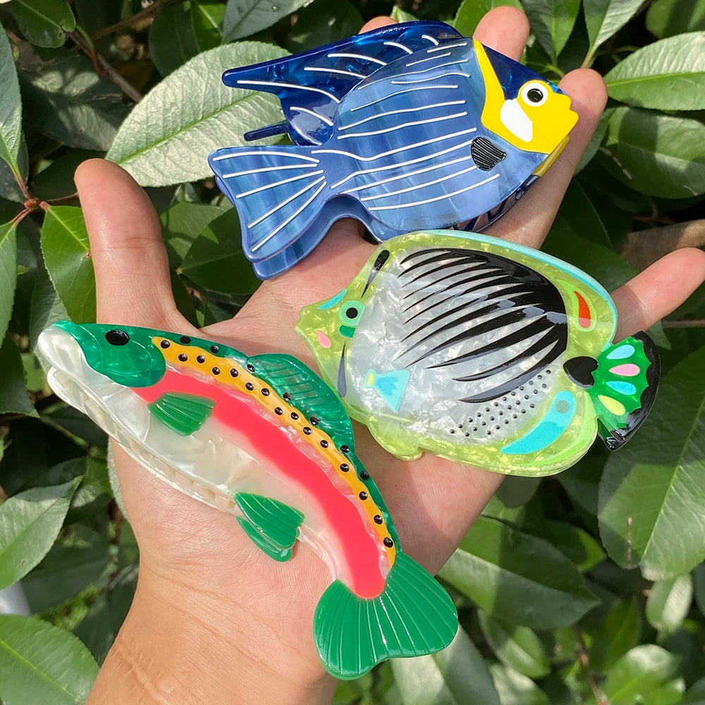 Aquatic Claw Clip - Floral Fawna