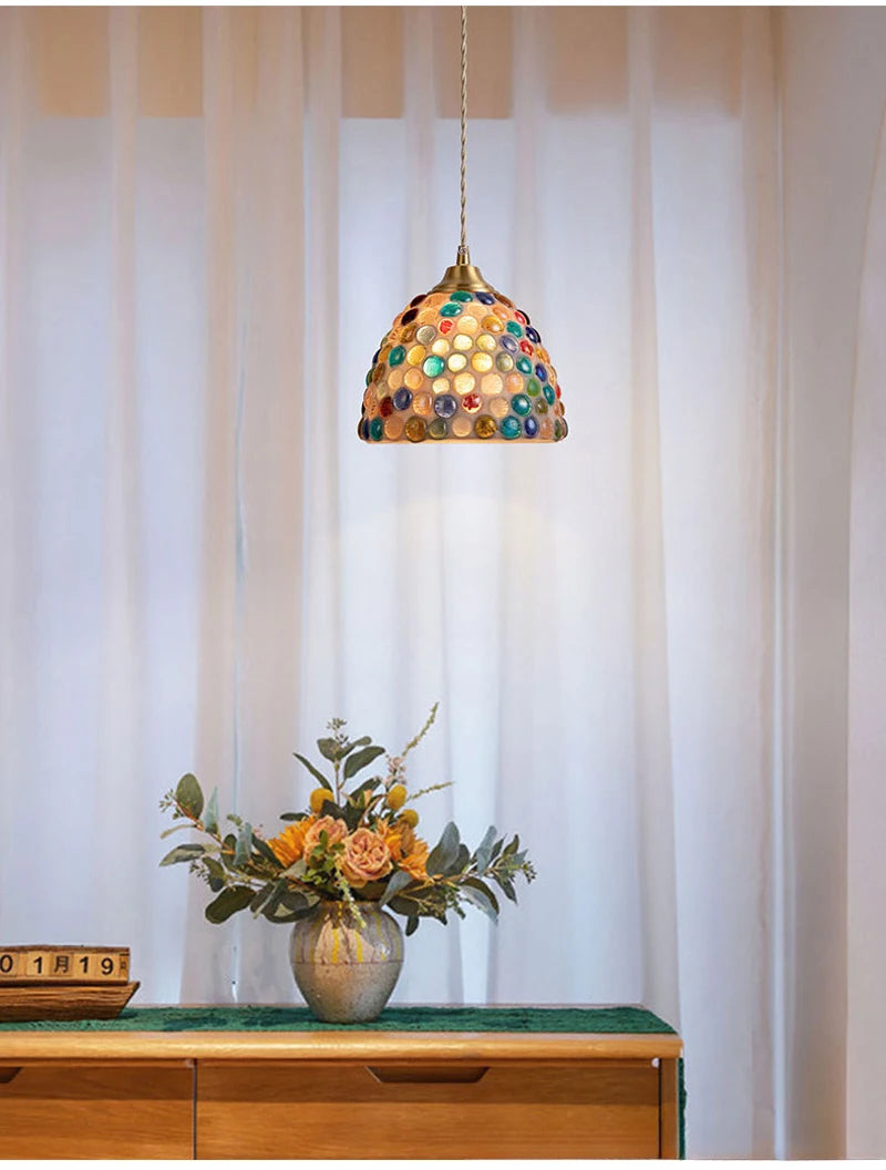 Mediterranean Sea Shell Pendant Lamp - Floral Fawna
