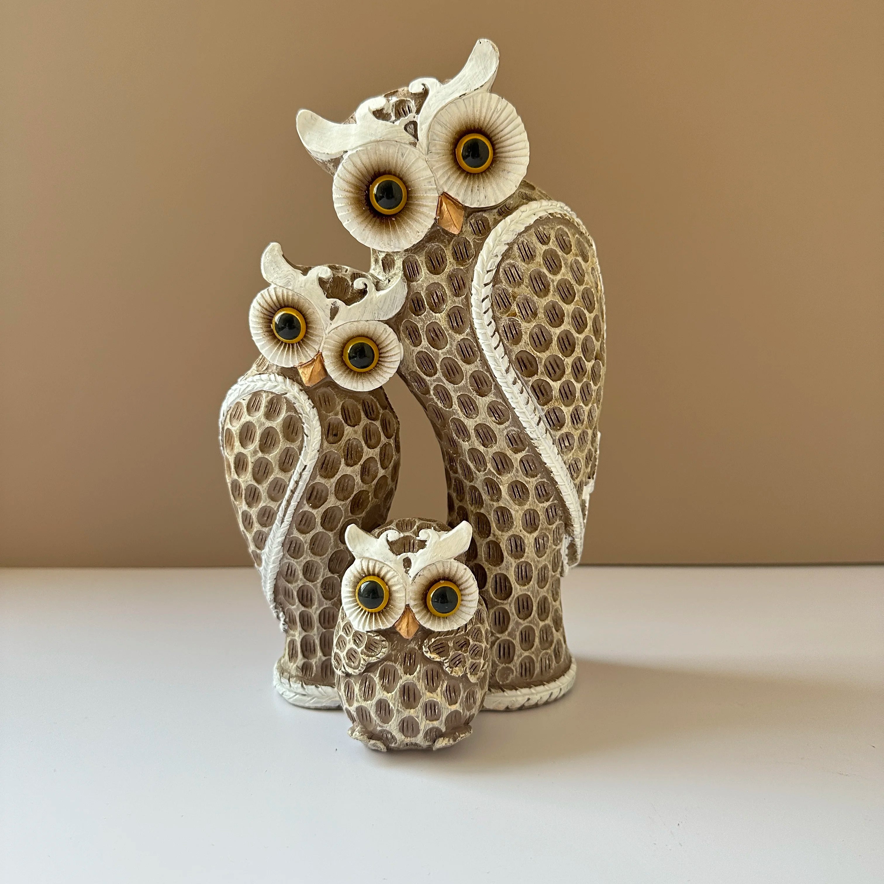 Owl Family Ornament - Floral Fawna