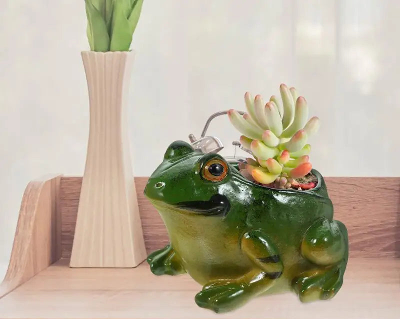 Ceramic Frog Planter - Floral Fawna
