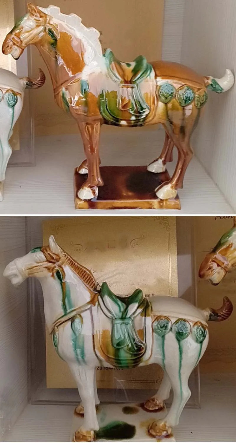 Porcelain Horse Sculpture - Floral Fawna