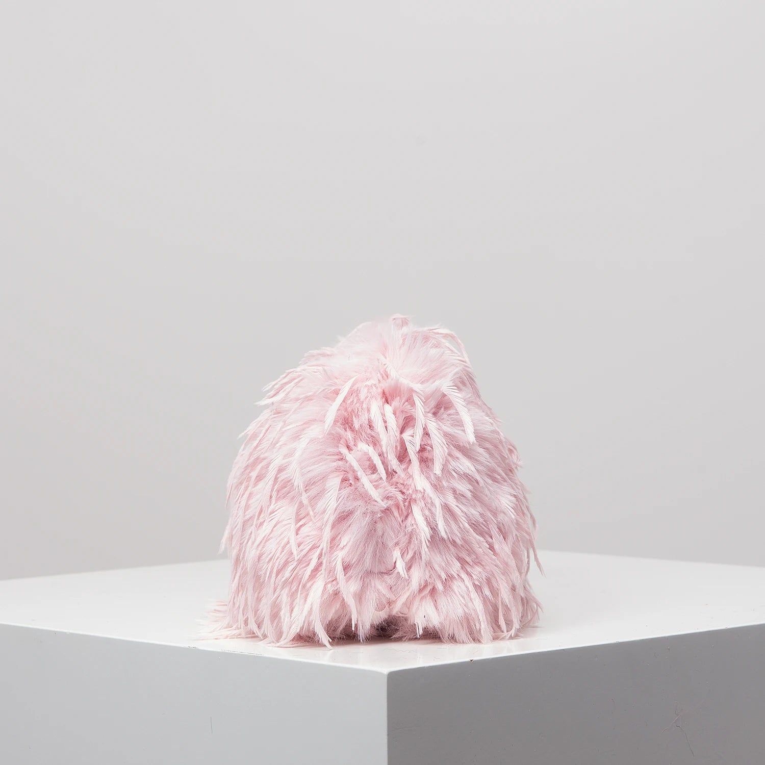 Faux Feather Clutch Bag - Floral Fawna