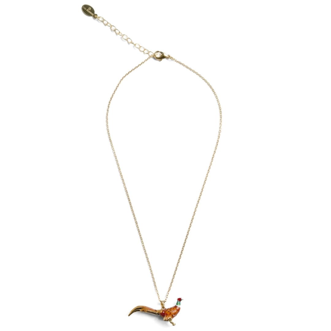 Pheasant Pendant Necklace