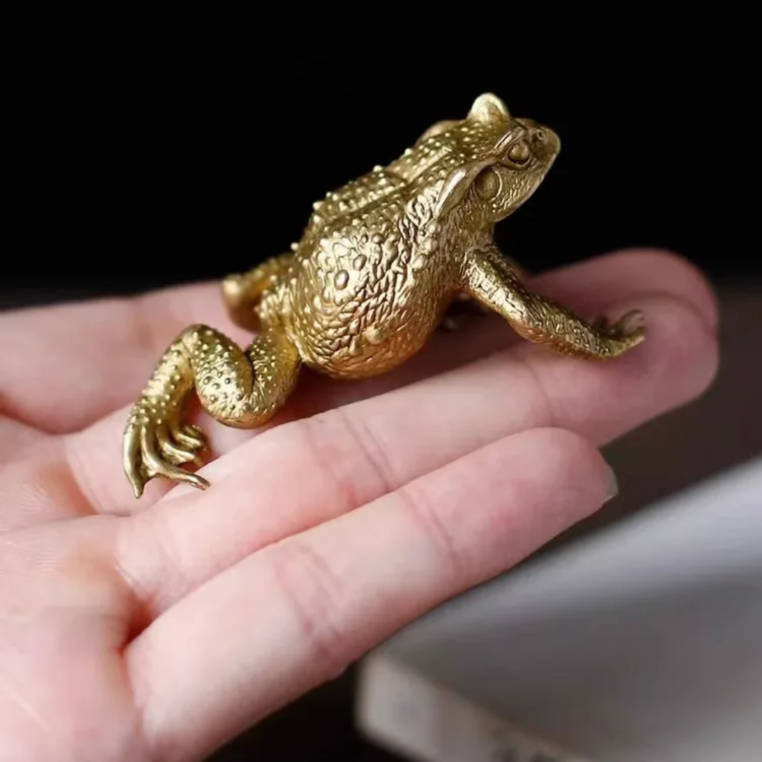 Copper Toad Ornament - Floral Fawna