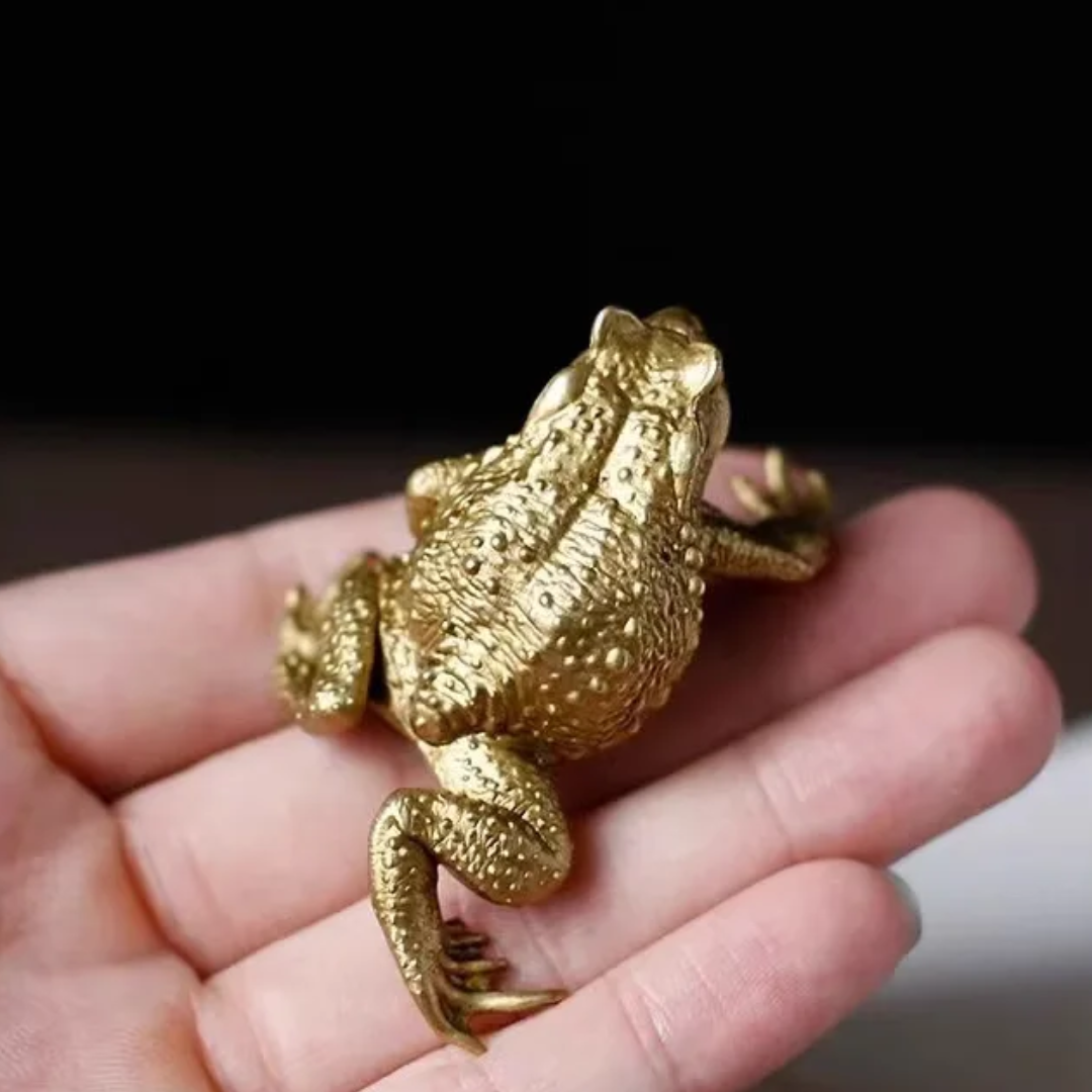 Copper Toad Ornament - Floral Fawna