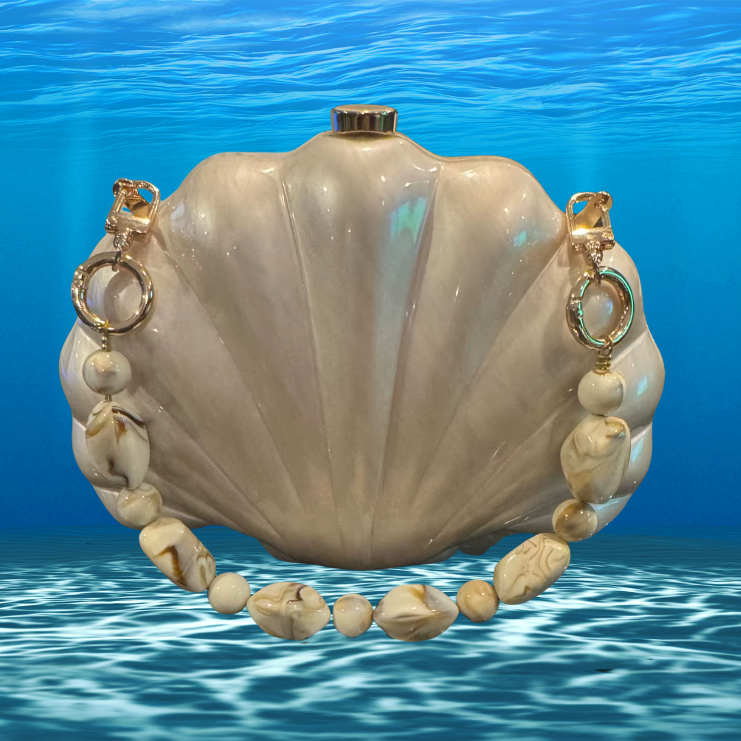 Acrylic Shell Clutch Bag