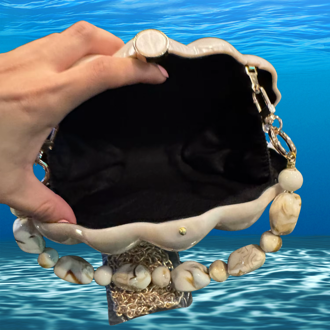 Acrylic Shell Clutch Bag