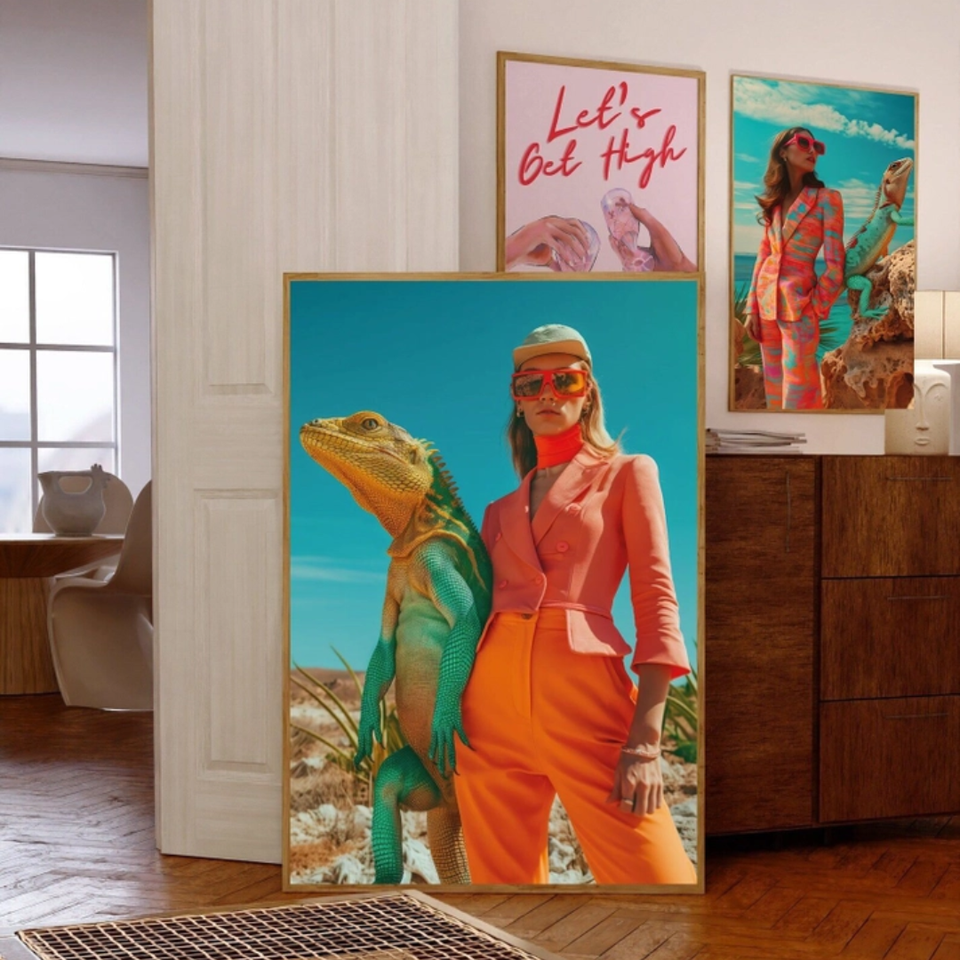 Mediterranean Monitor Lizard Wall Art