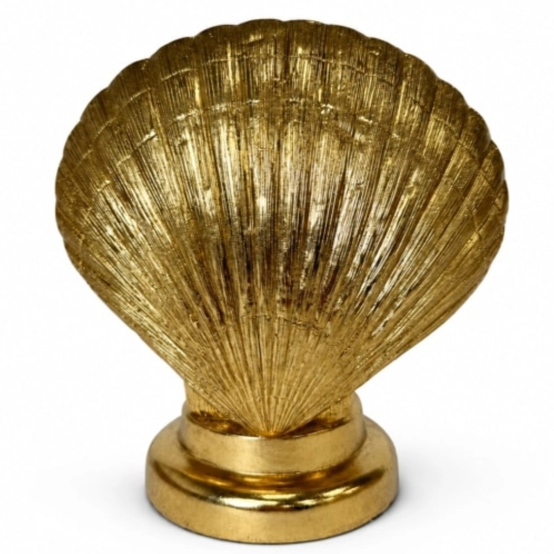 Large Gold Shell Table Lamp