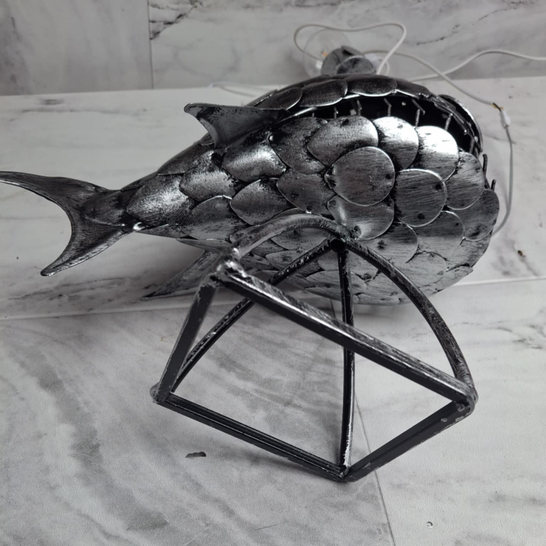Iron Angler Fish Table Lamp