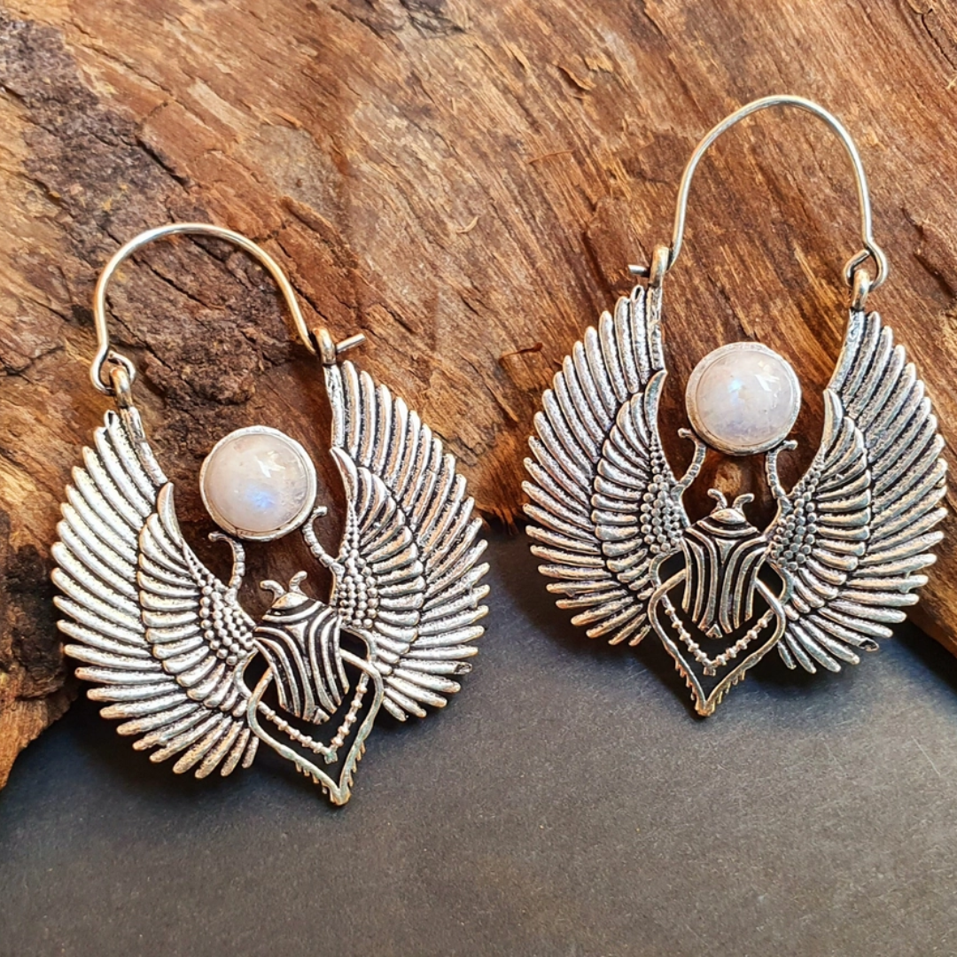 Scarab Beetle Earrings