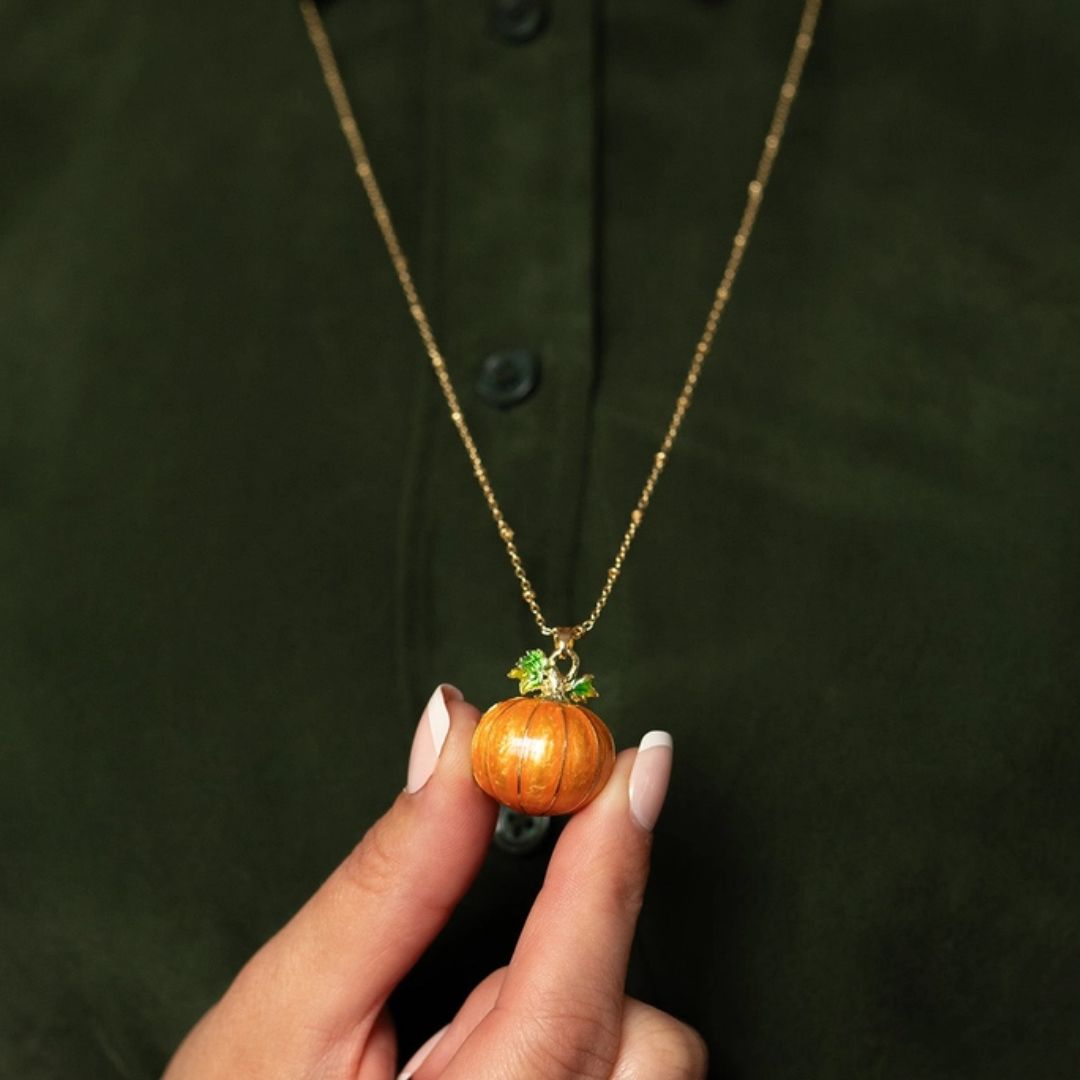 Hedgehog & Pumpkin Locket