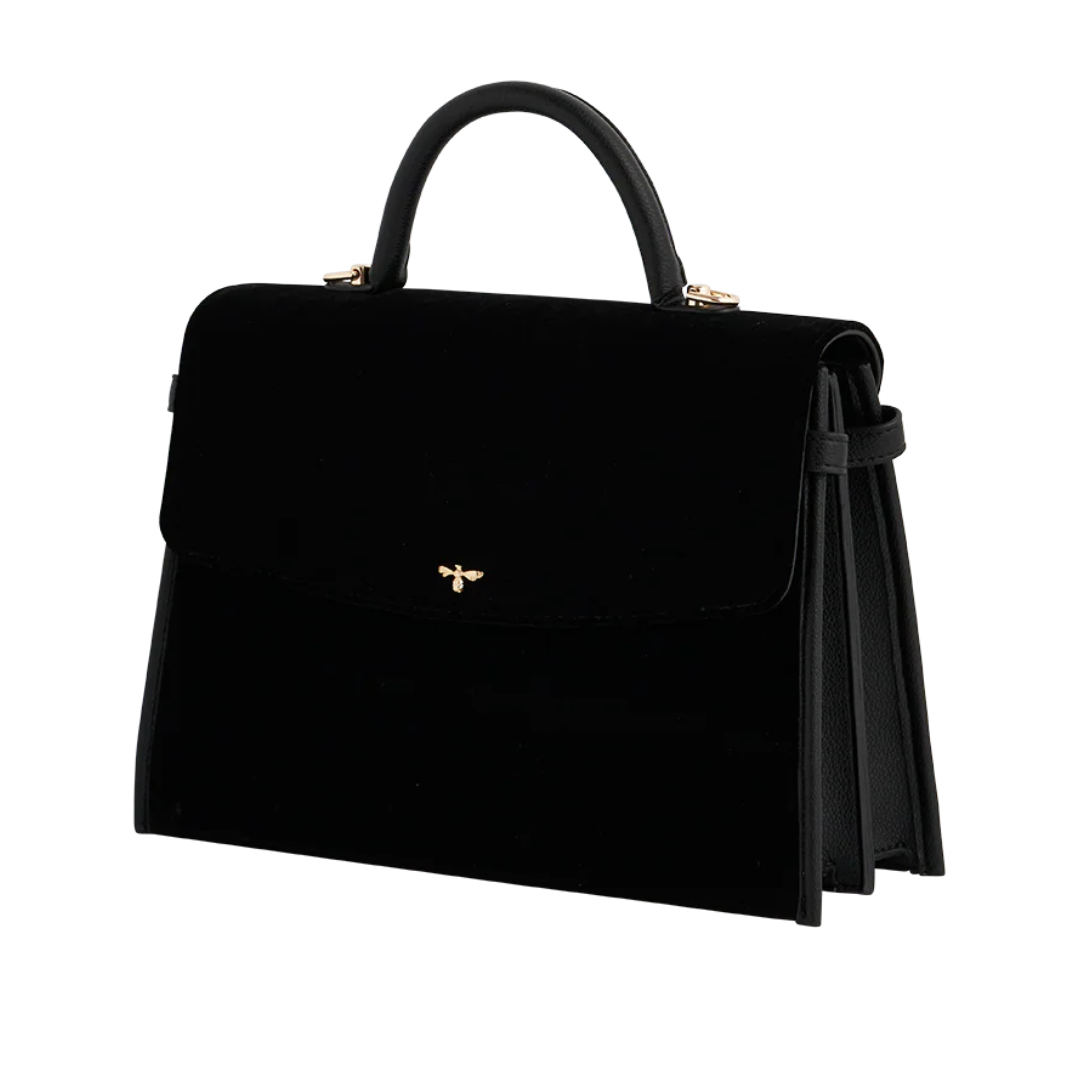 Black Bee Structured Tote Bag