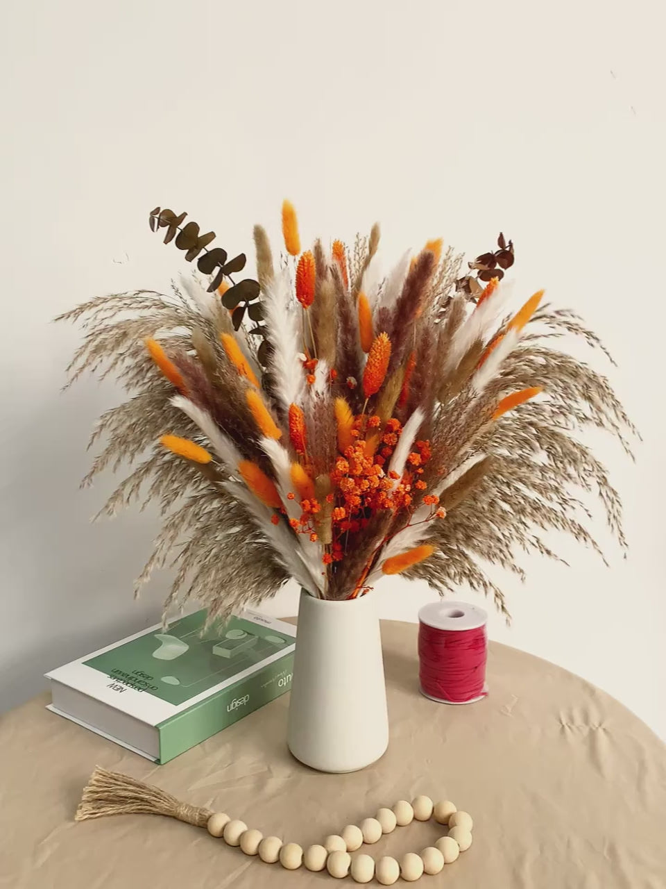 Dried Pampas Grass & Rabbit Tail Bouquet