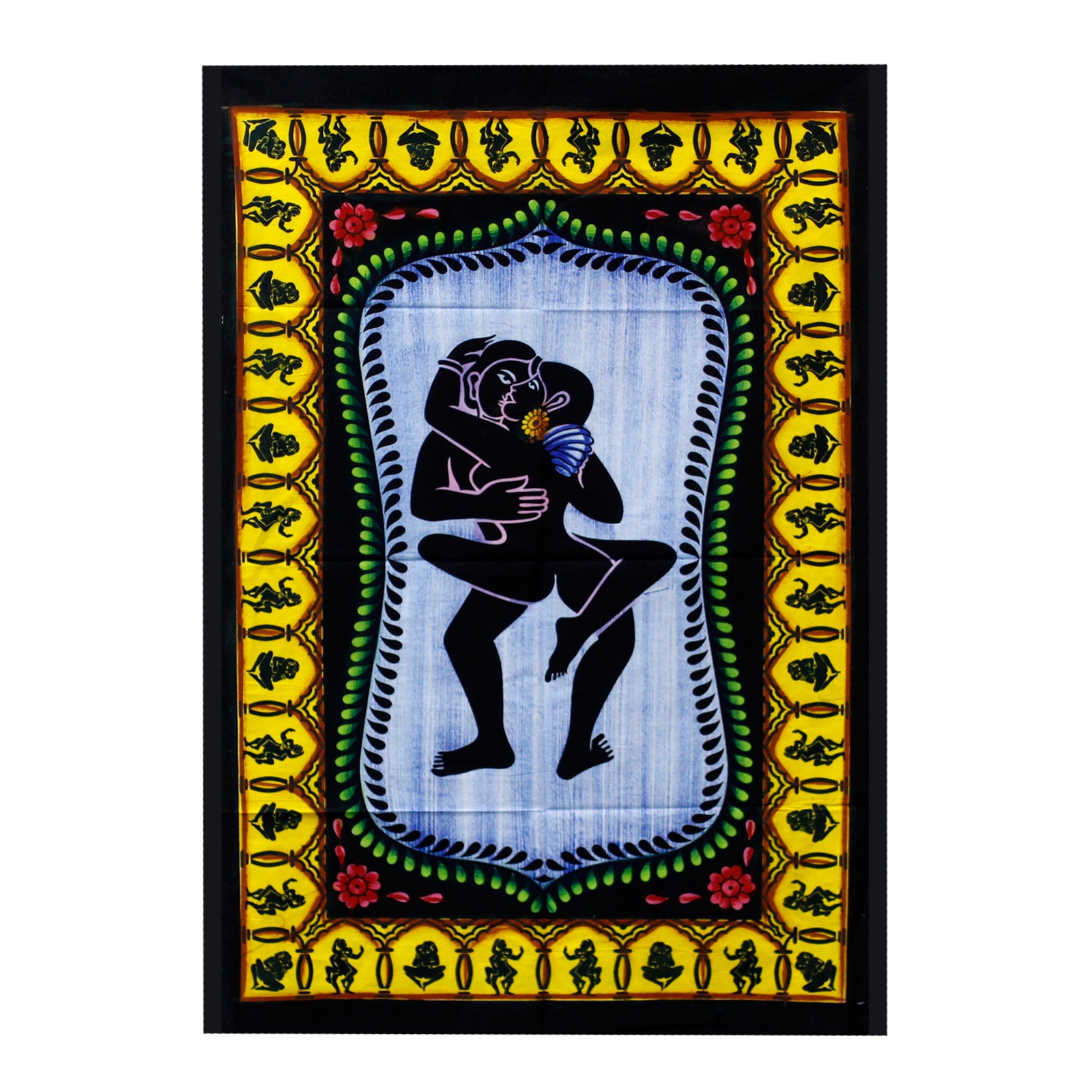 Hand Brushed Cotton Wall Hangings - Floral Fawna