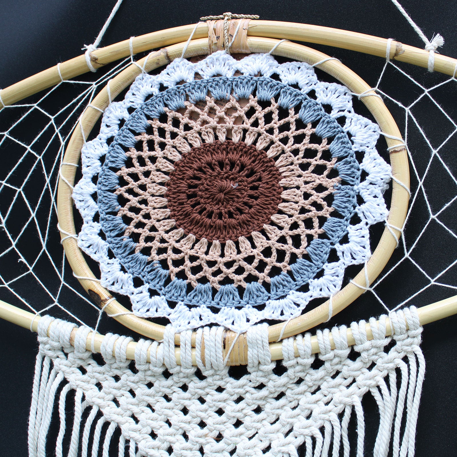 Evil Eye Feather Dream Catcher - Floral Fawna