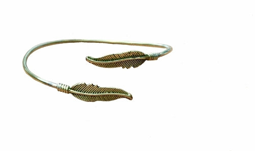 Double Feather Bracelet - Floral Fawna