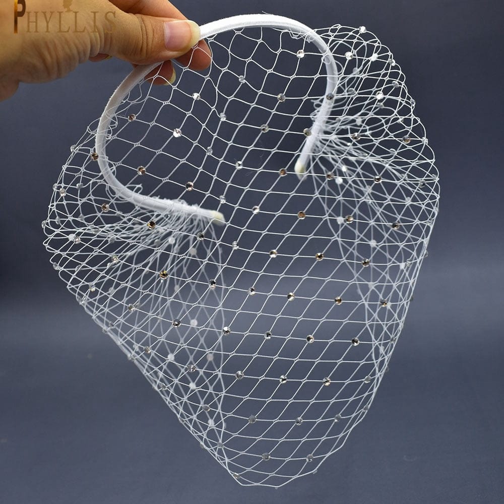 Celeb Inspired Birdcage Veil - Floral Fawna