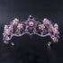 Baroque Purple Bridal Crown - Floral Fawna