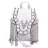 Embellished Stag Tassel Crossbody Bag - Floral Fawna