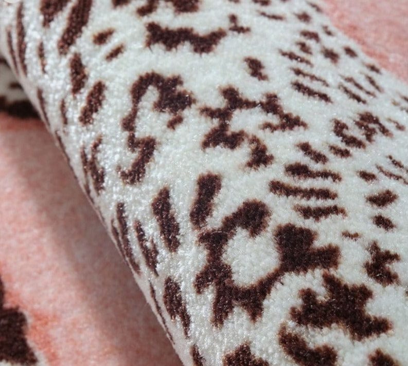 Pink Leopard Rug