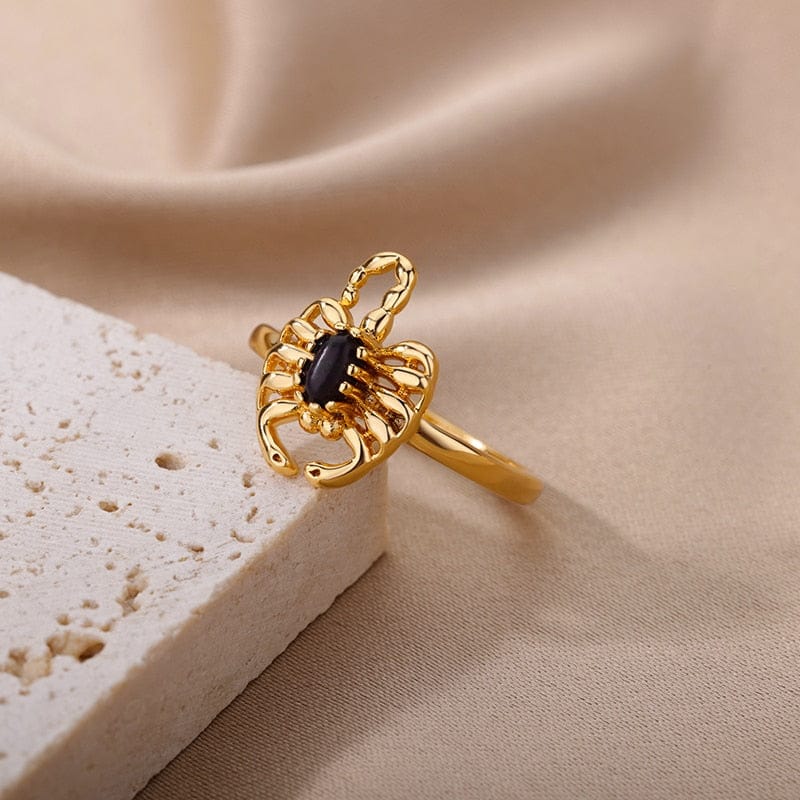 Zircon Scorpion Ring - Floral Fawna