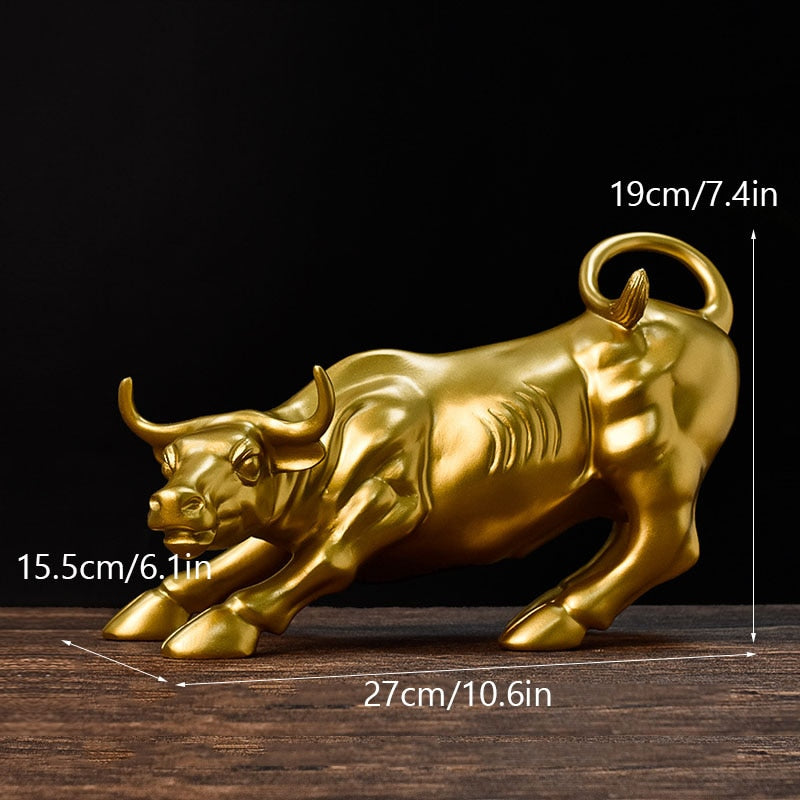 Abstract Bull Sculpture - Floral Fawna
