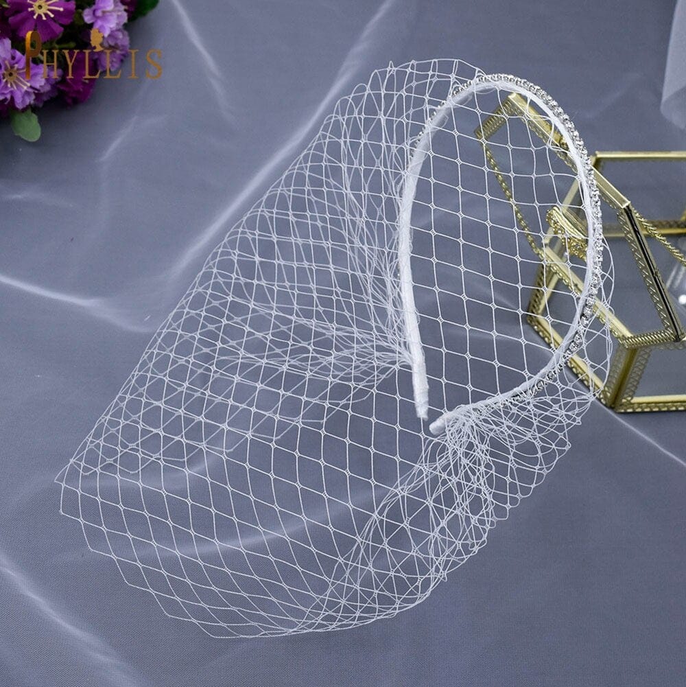 Celeb Inspired Birdcage Veil - Floral Fawna