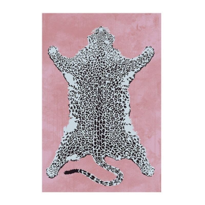 Pink Leopard Rug
