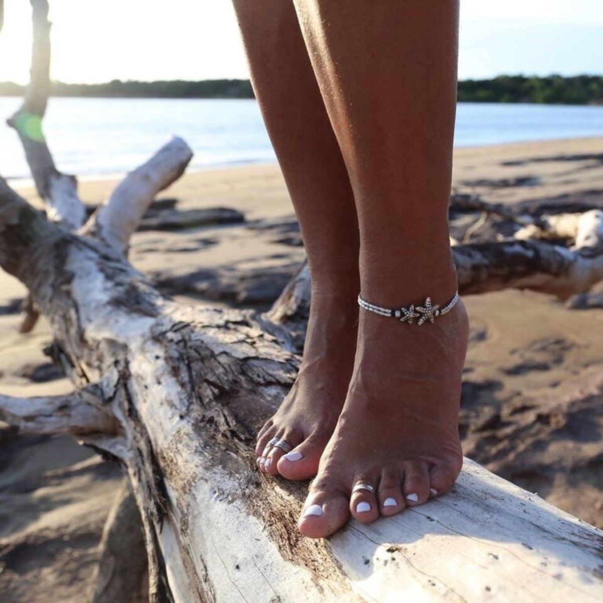 Starfish & Ohm Summer Anklet - Floral Fawna