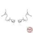 Rose Swirl Silver Earrings - Floral Fawna