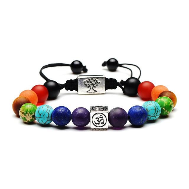 7 Chakra & Tree Of Life Healing Bracelet - Floral Fawna