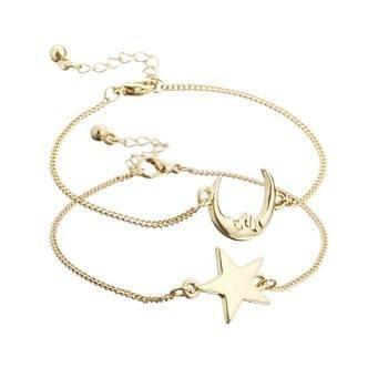 Star & Moon Pair Bracelets - Floral Fawna