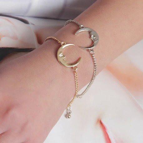 Star & Moon Pair Bracelets - Floral Fawna
