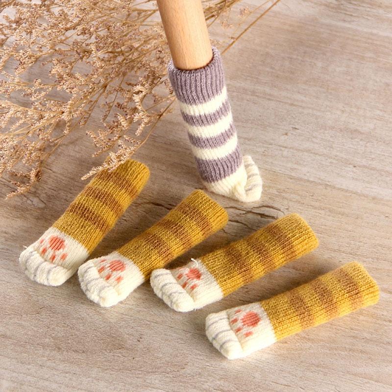 Kitty Cat Paw Chair Socks - Floral Fawna