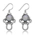 Captivating Moonstone Silver Earrings - Floral Fawna