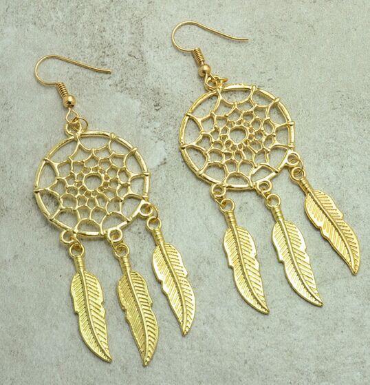 Vintage Dream Catcher Earrings - Floral Fawna