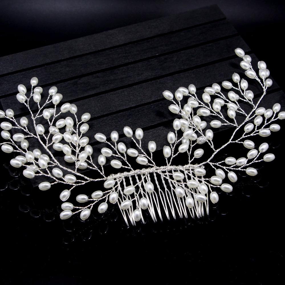 Pearl Leaf Hair Comb - Floral Fawna