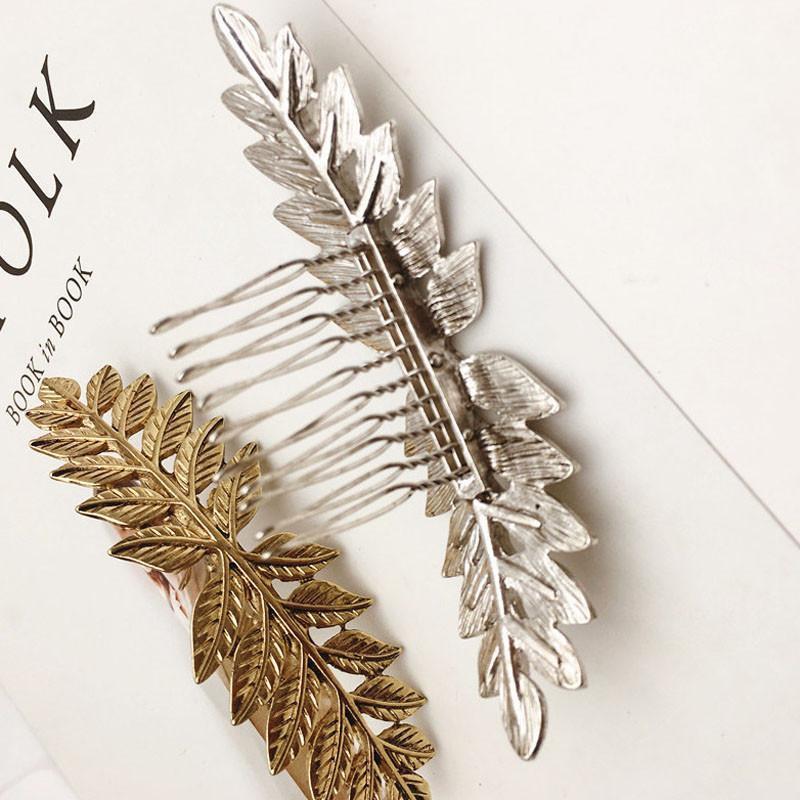 Vintage Style Leaf Branch Hair Comb - Floral Fawna