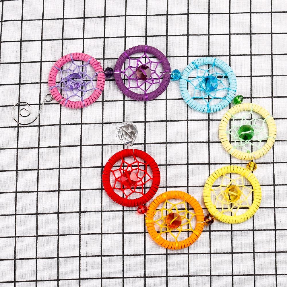 7 Chakra Dream Catcher Hanging Decoration - Floral Fawna