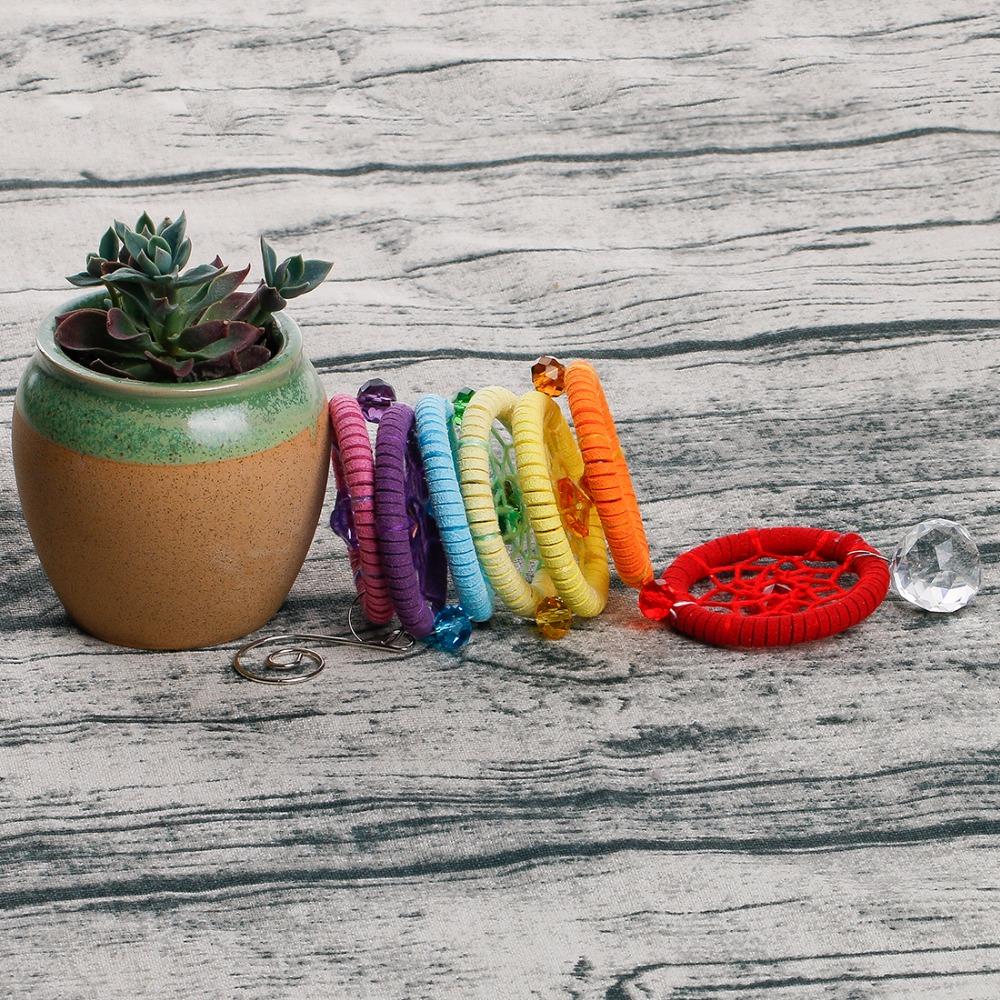 7 Chakra Dream Catcher Hanging Decoration - Floral Fawna